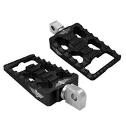 Heinz Bikes MX Driver/Passenger Footpegs In Black For Harley-Davidson 1991-2017 Dyna, 1981-2022 Sportster & 1984-2017 Softail Models