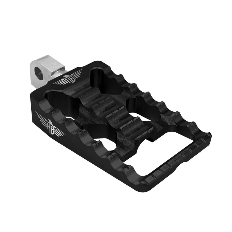 Heinz Bikes MX Driver/Passenger Footpegs In Black For Harley-Davidson 1991-2017 Dyna, 1981-2022 Sportster & 1984-2017 Softail Models