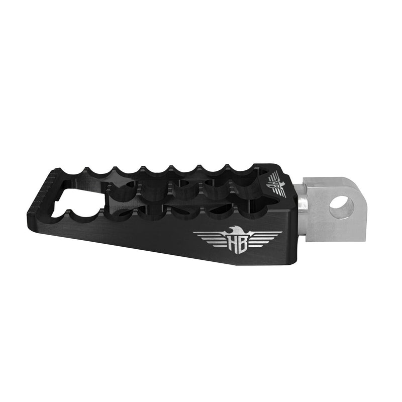 Heinz Bikes MX Driver/Passenger Footpegs In Black For Harley-Davidson 1991-2017 Dyna, 1981-2022 Sportster & 1984-2017 Softail Models