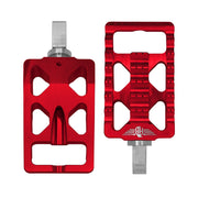 Heinz Bikes MX Driver/Passenger Footpegs In Red For Harley-Davidson 1991-2017 Dyna, 1981-2022 Sportster & 1984-2017 Softail Models