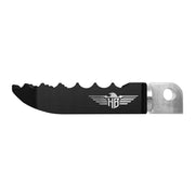 Heinz Bikes MX Driver Footpegs In Black For Harley-Davidson 2018-2025 Softail & 2021-2025 Sportster RH Models