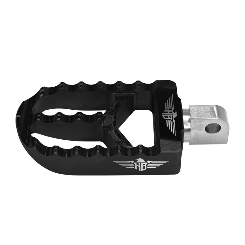 Heinz Bikes MX Driver/Passenger Footpegs In Black For Harley-Davidson 1991-2017 Dyna, 1981-2022 Sportster & 1984-2017 Softail Models