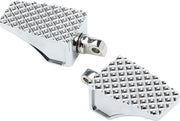 LA Choppers County Line Foot Pegs Chrome Silver Front Rear Billet Aluminium Pair #LA-P100-00C