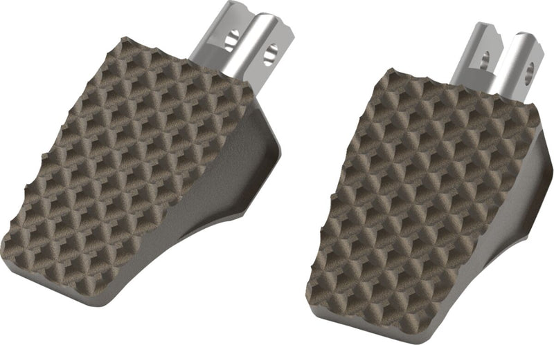 LA Choppers County Line Foot Pegs - Pair, Billet Aluminum /  Stainless Steel, 89 mm (3-1/2") - Bronze / Powder-Coated for Harley-Davidson Softail, Dyna & FXR 2018-2026