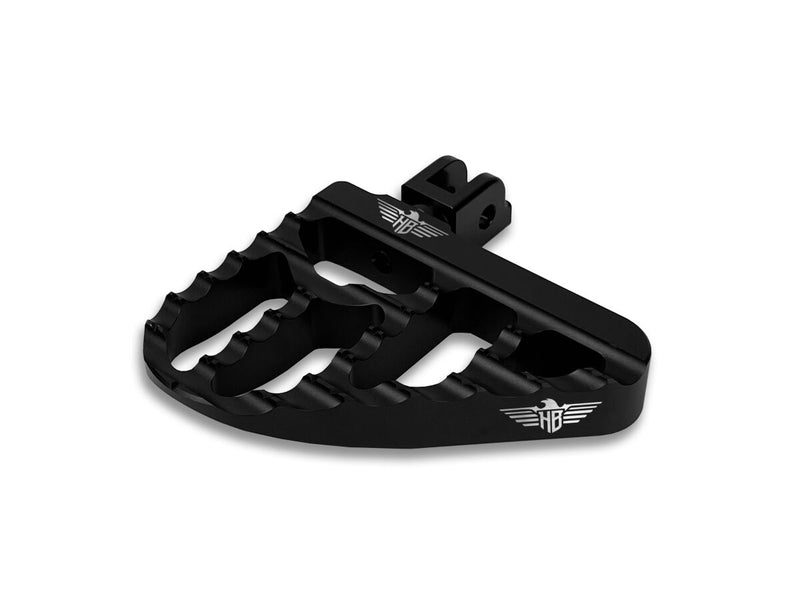 Heinz Bikes Mini-floorboard Footpeg - Footrest, Pair, Billet Aluminum - Black for Harley-Davidson Softail, Dyna & FXR 2018-2025