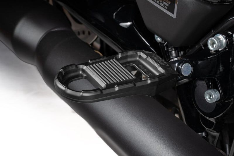 Drag Specialties ADJUSTABLE FOOTPEGS Foot Pegs Black Left Right Folding Aluminium Pair #RGK2-B001-BD