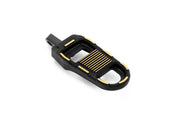 Drag Specialties ADJUSTABLE FOOTPEGS Foot Pegs Gold Black Left Right Folding Aluminium Pair