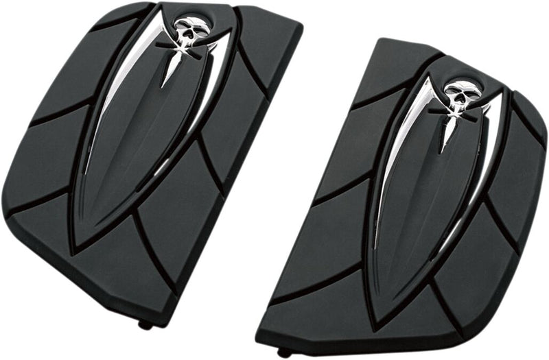 Kuryakyn Zombie Inserts For Harley-Davidson D-Shaped Passenger Boards In Black #KUR4572
