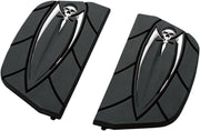 Kuryakyn Zombie Inserts For Harley-Davidson D-Shaped Passenger Boards In Black
