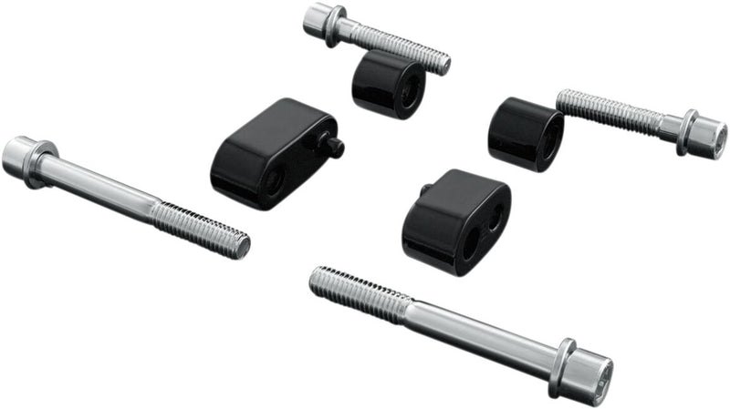 Kuryakyn Driver Floorboard Spacers For Harley-Davidson 2009-2023 Touring Models In Gloss Black