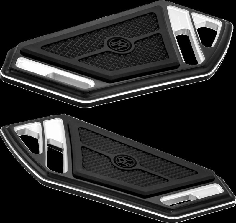 Performance Machine Superlight Floorboards - Billet Aluminum, Standard, Pair - Black for Harley-Davidson Touring, Softail & Trike 1984-2024