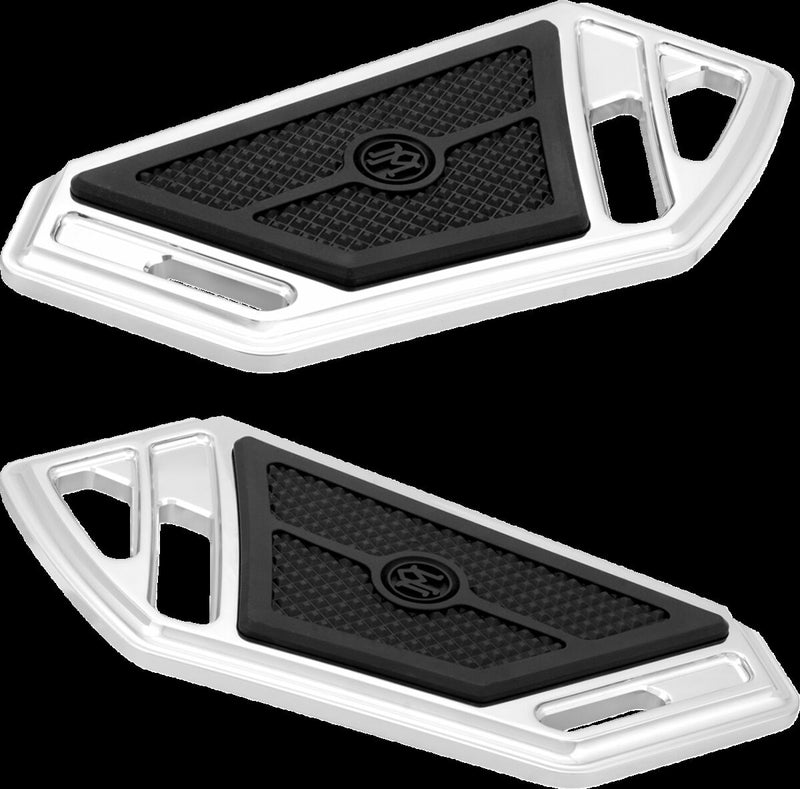 Performance Machine Superlight Floorboards - Standard, Pair, Billet Aluminum - Chrome for Harley-Davidson Touring, Softail & Trike 1984-2024