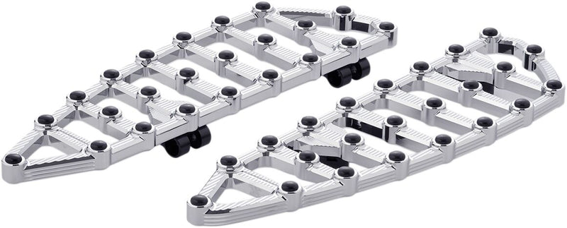 Arlen Ness Chrome MX Driver Floorboards for Various Various Harley-Davidson Motorcycles (See Fitment List)