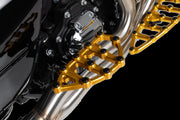 Arlen Ness Gold MX Driver Floorboards for Various Various Harley-Davidson Motorcycles (See Fitment List)