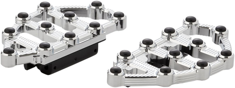Arlen Ness Chrome MX Passenger Floorboards for Various Various Harley-Davidson Motorcycles (See Fitment List)