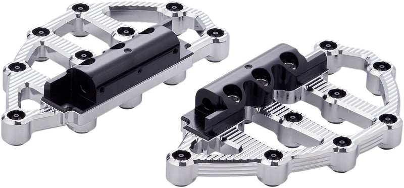 Arlen Ness Chrome MX Passenger Floorboards for Various Various Harley-Davidson Motorcycles (See Fitment List) #06-895