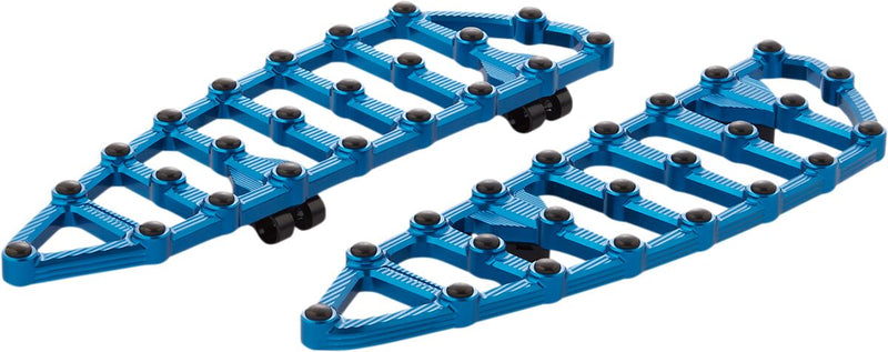 Arlen Ness Blue MX Driver Floorboards for 2018-2020 Harley-Davidson Softail Motorcycles #410-009
