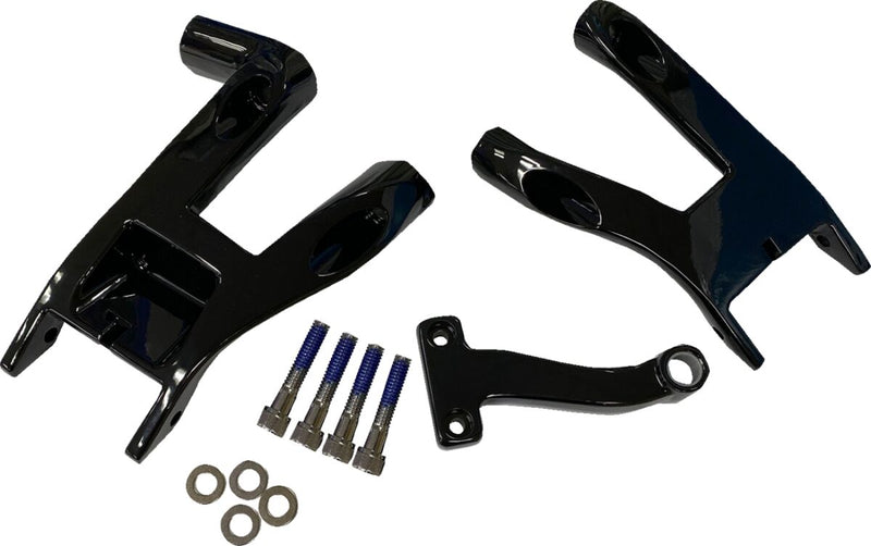 Drag Specialties Rider Floorboard Mount - Pair - Black for Harley-Davidson Softail 2018-2024