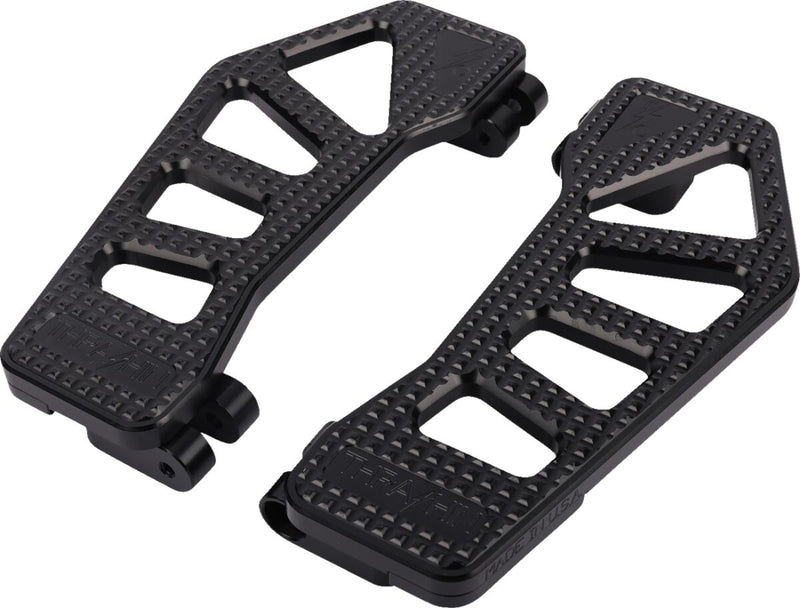 Thrashin' Supply Co. Floorboards - 6061 Billet Aluminum /  Plastic, 25,5 cm (10"), Pair - Black for Harley-Davidson Touring, Softail & Trike 1980-2024