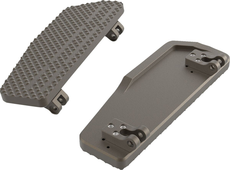 LA Choppers County Line Floorboards - 10 cm (4"), 29,21 cm (11-1/2"), Billet Aluminum - Bronze / Powder-Coated for Harley-Davidson Touring, Softail, Trike & FXR 1965-2026