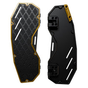 Heinz Bikes Performance Floorboards for 1980-2025 Harley-Davidson Gold Black Bolt-On 6061 Billet Aluminium Pair #HB-PFB-G