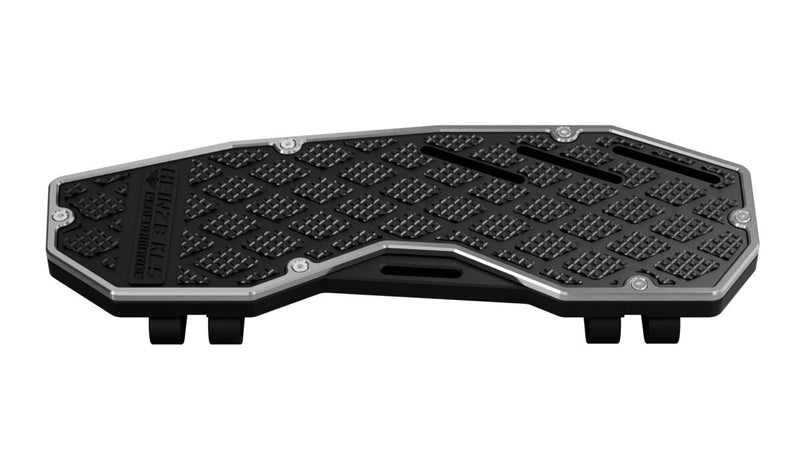 Heinz Bikes Performance Floorboards for 1980-2025 Harley-Davidson Silver Black Bolt-On 6061 Billet Aluminium Pair #HB-PFB-S