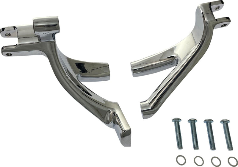 Drag Specialties Forward Control Mount - Pair - Chrome for Harley-Davidson Softail & Dyna 2018-2024