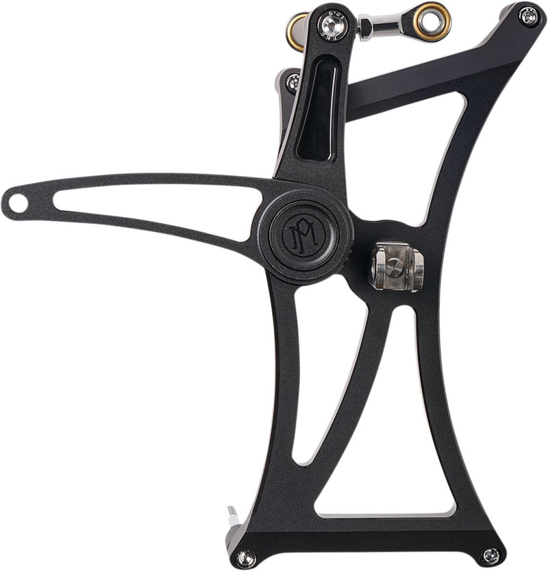 Performance Machine Mid Controls - Each, 6061 T-6 Aluminum - Black for Harley-Davidson Touring & Trike 2010-2025