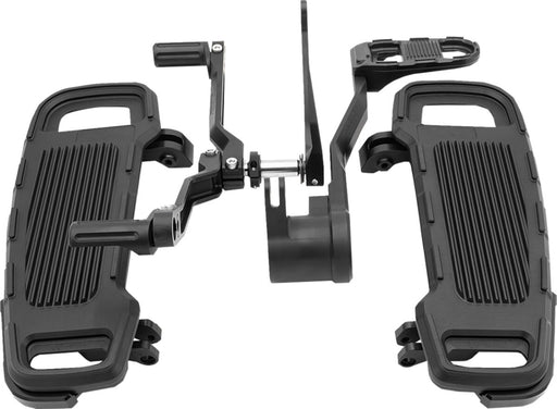 Drag Specialties Floorboard Kit Designed by Gilles for 2017-2025 Harley-Davidson Black Aluminium