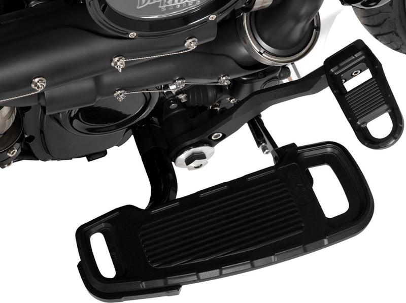 Drag Specialties Floorboard Kit Designed by Gilles for 2017-2025 Harley-Davidson Black Aluminium Each