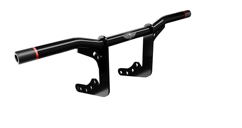 Heinz Bikes Motorcycle Crash Bar for 2018-2025 Harley-Davidson Gloss Black Bolt-On Frame Mount Aluminium #HB-PCB-M8-R