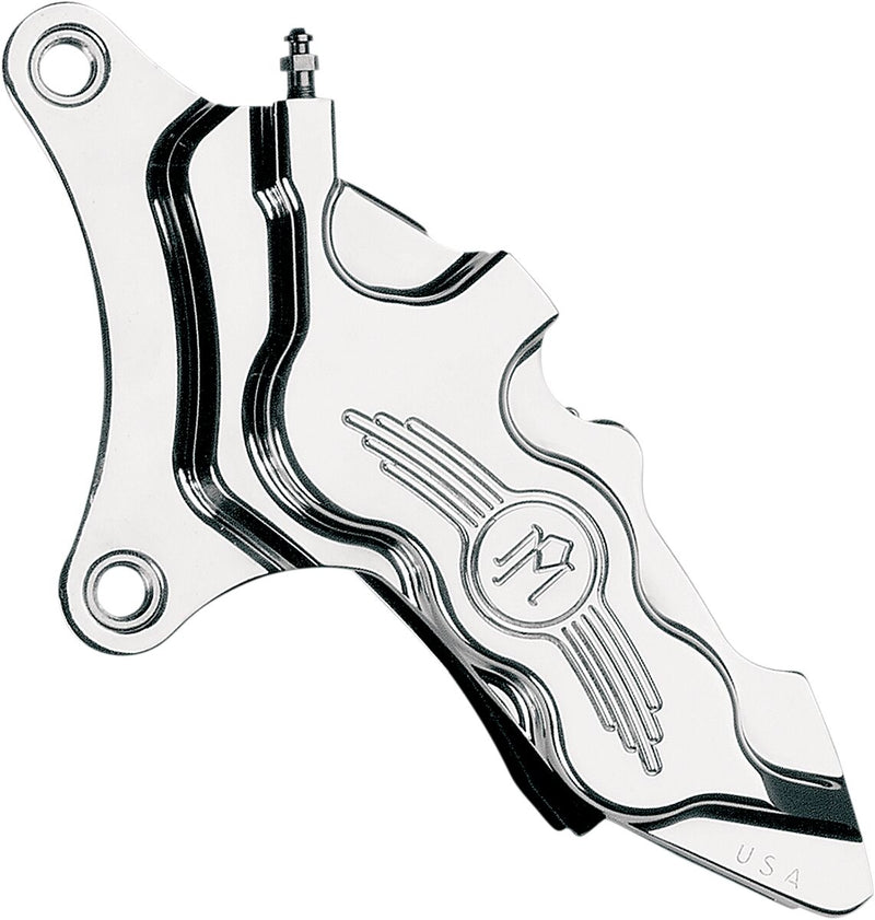 Performance Machine Six-piston Differential-bore Front Caliper - Aluminum, Kit - Chrome for Harley-Davidson Touring, Softail, Sportster & Dyna 2000-2017