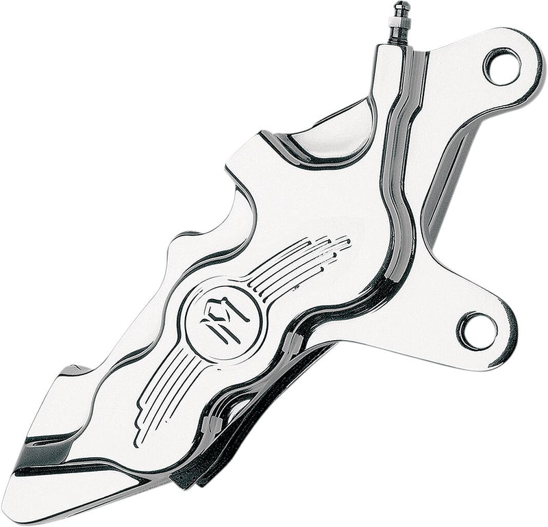 Performance Machine Six-piston Differential-bore Front Caliper - Kit, Aluminum - Chrome for Harley-Davidson Touring, Softail, Sportster & Dyna 2000-2017