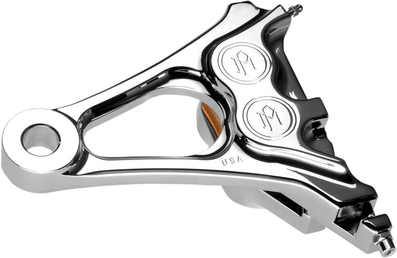 Performance Machine Four-piston Differential-bore Caliper - Each, Aluminum - Chrome for Harley-Davidson Softail 2006-2007
