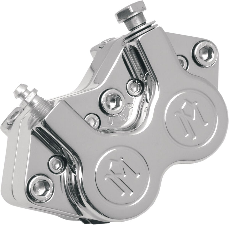 Performance Machine Brake Caliper Replacement Components - 125 x 4S, Aluminum, Each - Chrome for Harley-Davidson Softail & Sportster 1984-2006