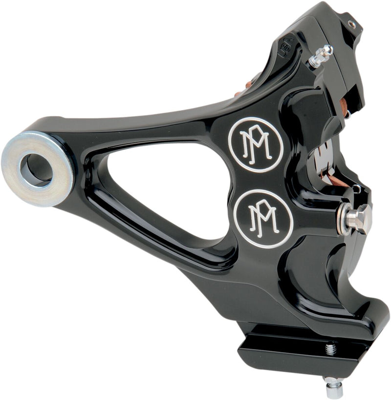 Performance Machine Four-piston Differential-bore Caliper - Aluminum, Each - Aluminum / Black / Matte for Harley-Davidson Softail 1987-1999