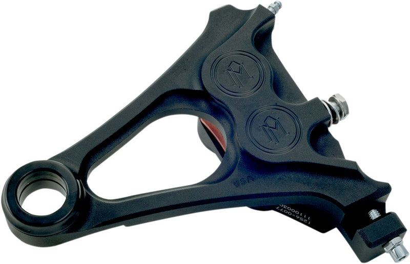 Performance Machine Four-piston Differential-bore Caliper - Aluminum, Each - Black / Matte for Harley-Davidson Softail 2008-2017