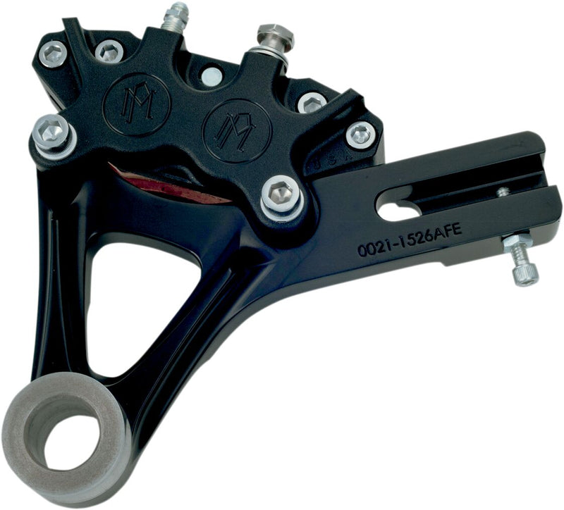 Performance Machine Caliper Kit - Billet Aluminum, Black Ops™ - Black / Matte for Harley-Davidson Dyna 2008-2017