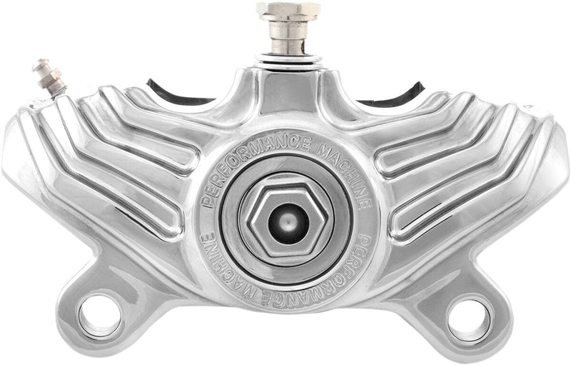 Performance Machine Vintage Rear Caliper - Aluminum, Each - Chrome for Harley-Davidson Softail & Sportster 1987-1999