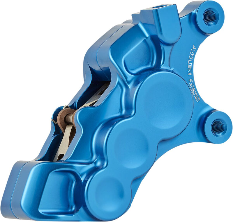 Arlen Ness 11.8 in. Front Right Blue 6-Piston Brake Caliper for Various Various Harley-Davidson Motorcycles (See Fitment List)