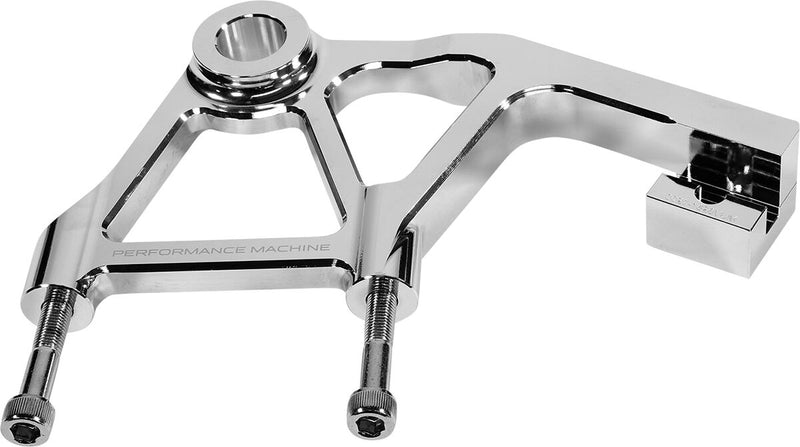 Performance Machine Radial Mount Caliper Bracket - Kit, Radial Mounting, Billet Aluminum - Chrome for Harley-Davidson Touring 2008-2025