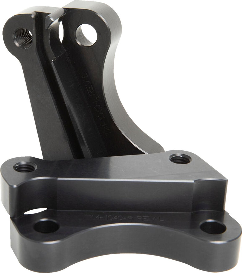 Trask Front Brake Caliper Mount - Pair, Billet Aluminum - Black for Harley-Davidson Touring 2014-2024