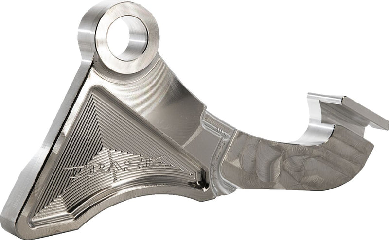 Trask Assault Series Radial Caliper Mount - Each, Billet Aluminum - Raw / Silver for Harley-Davidson Touring, Softail & FXR 2009-2024