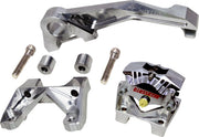 Alloy Art 84mm Raw Multi Brake Caliper Mount for 2009-2026 Harley-Davidson Touring Motorcycles #MCRB2-1