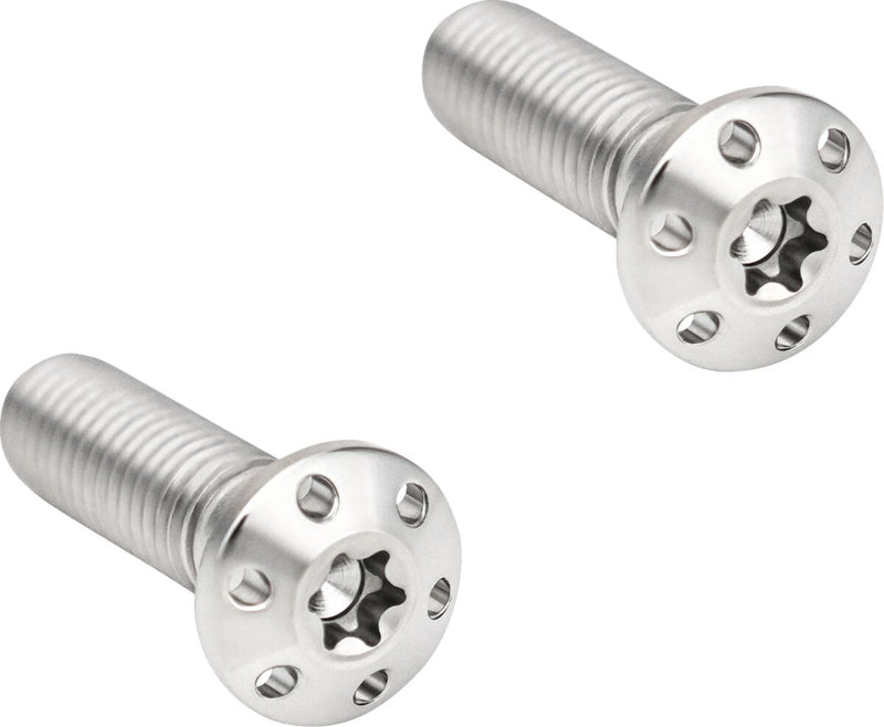 Arlen Ness Brake Caliper Mounting Bolts - Kit, CNC-Machined /  Titanium - Polished for Harley-Davidson Touring, Softail, Sportster & Dyna 2000-2024