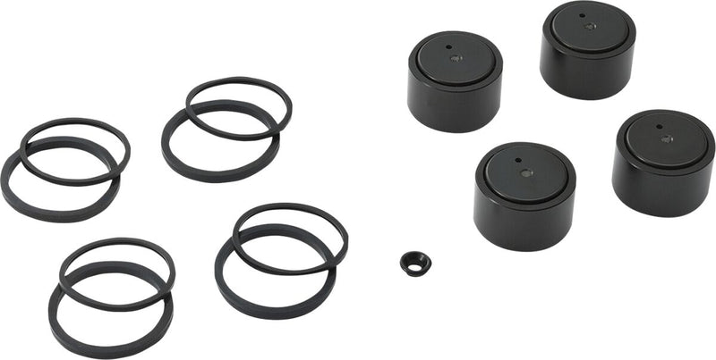 Drag Specialties Caliper Rebuild Kit - Brake Caliper - Black for Harley-Davidson Touring 2008-2024