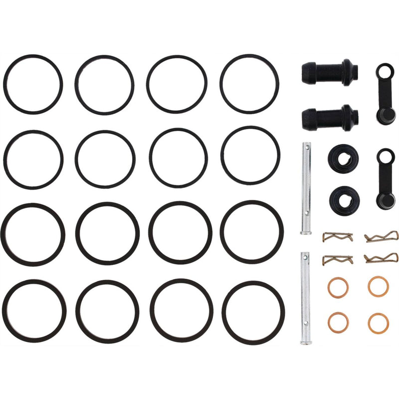 All Balls BRAKE CALIPER PARTS for 2023-2024 YAMAHA XTZ 700 Rebuild Kit Black Silver Standard Front Left Front Right Copper Rubber