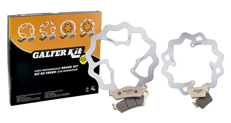 Galfer Brake kit OEM Replacement Silver Stainless Steel Standard Front Rear