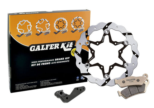 Galfer Oversize Brake Kit Front Black Orange Aluminium Stainless Steel