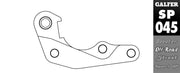 Galfer Brake Caliper Relocation Bracket for 2002-2007, 2019-2027 HONDA Black Oversize Front Billet Aluminium Each